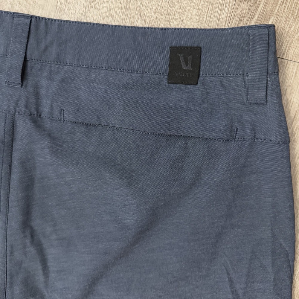 Vuori Aim Chino Shorts 8" Men's 32 Charcoal Grey Performance Tailored Style